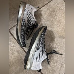 Women's Black and White Athletic Shoes